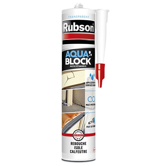Mastic Transparent Aquablock 280ml - RUBSON