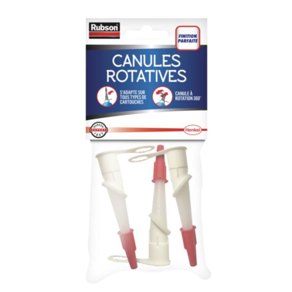 3 outils Canules Rotatives 360° RUBSON