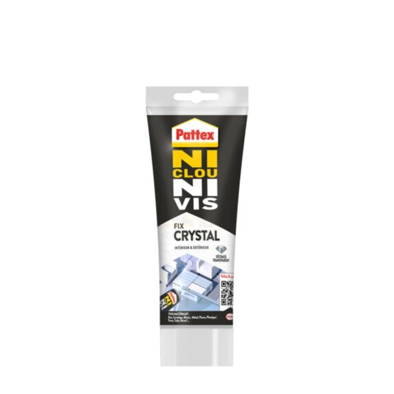 Colle Fixation Ni Clou Ni Vis Fix Crystal  208gr - PATTEX