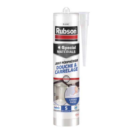 Joint Périphérique Douche & Carrelage Blanc 300ml - RUBSON