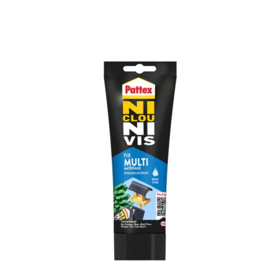 Colle Fixation Ni Clou Ni Vis Fix Multi Matériaux 334gr - PATTEX