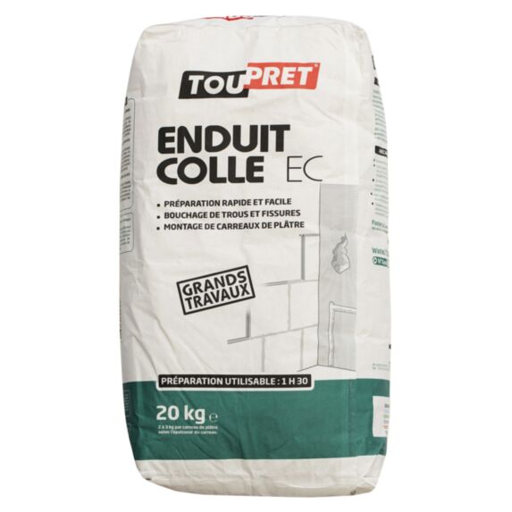 Enduit Colle poudre 20 KG - TOUPRET