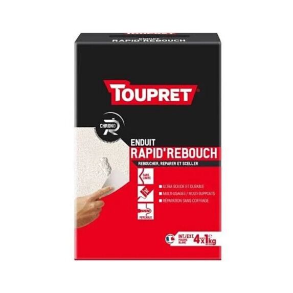 Enduit Rapid'Rebouch poudre 4kg
