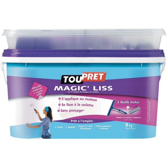 Enduit Magic'liss 8 kg - TOUPRET
