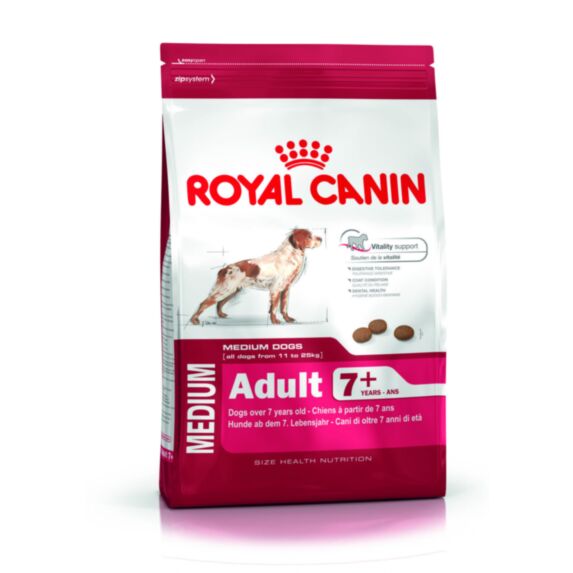 Croquette chien medium adult 7+ 15kg - ROYAL CANIN