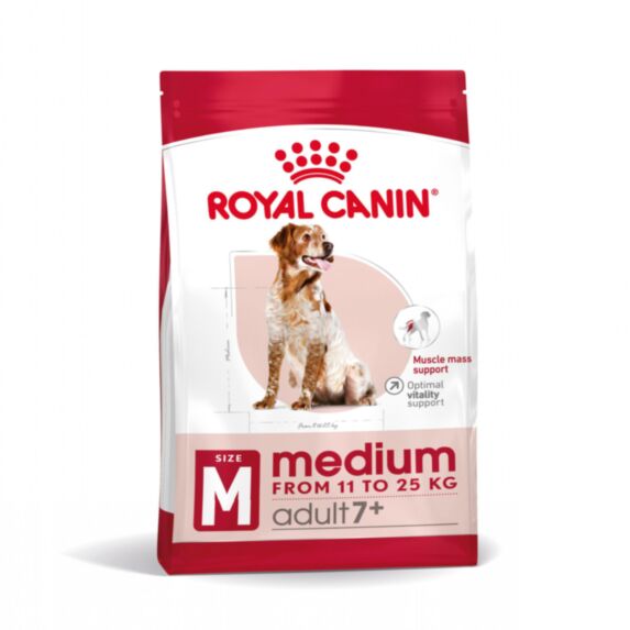 Croquette chien medium adult 7+ 15kg - ROYAL CANIN