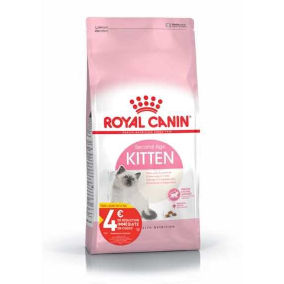 Croquette chaton kitten second âge 2kg - ROYAL CANIN