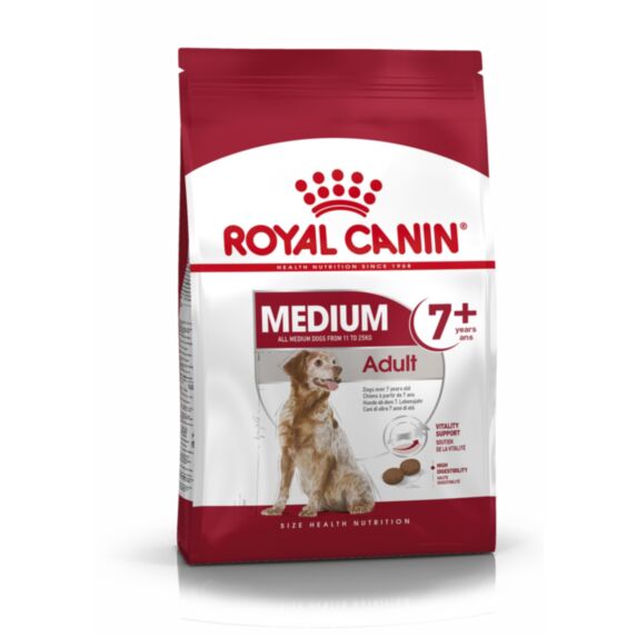Croquette Chien Medium Adult 7+ 4kg - ROYAL CANIN