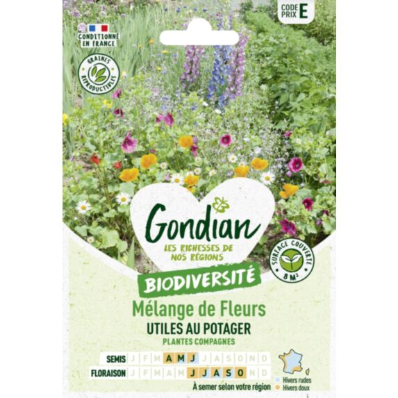 Mélange de fleurs Fleurs Utiles au Potager - GONDIAN