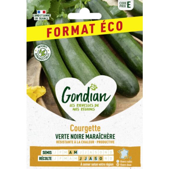 Courgette Verte Noire Maraîchère - GONDIAN