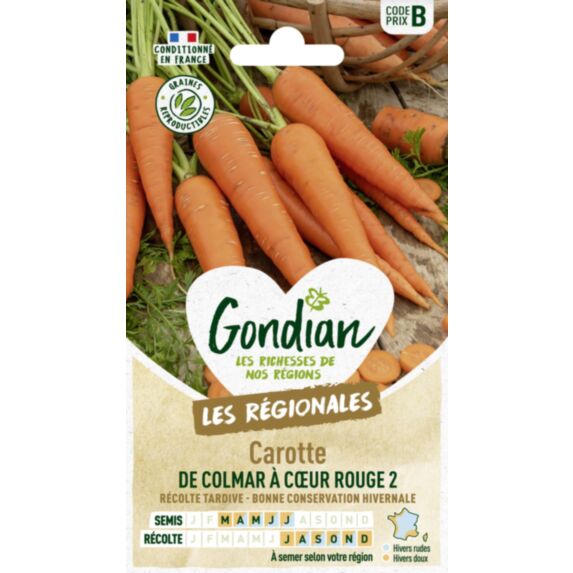 Carotte de Colmar à Cœur Rouge 2 - GONDIAN