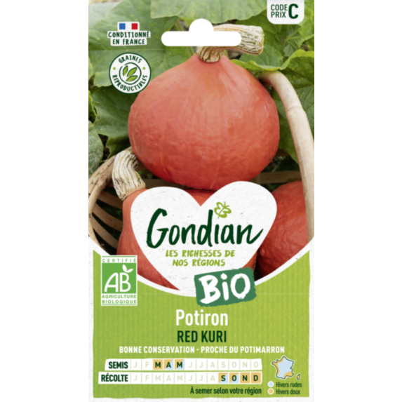 Potiron Uchiki Kuri (Potimarron) Bio - GONDIAN