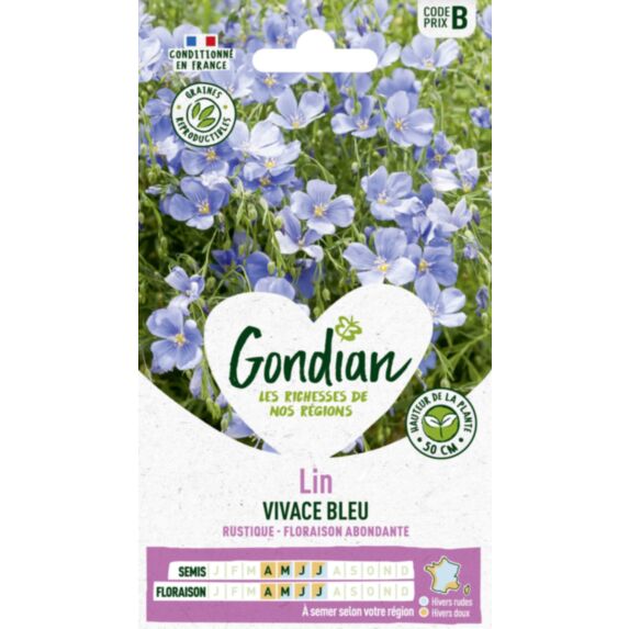 Lin Vivace Bleu - GONDIAN