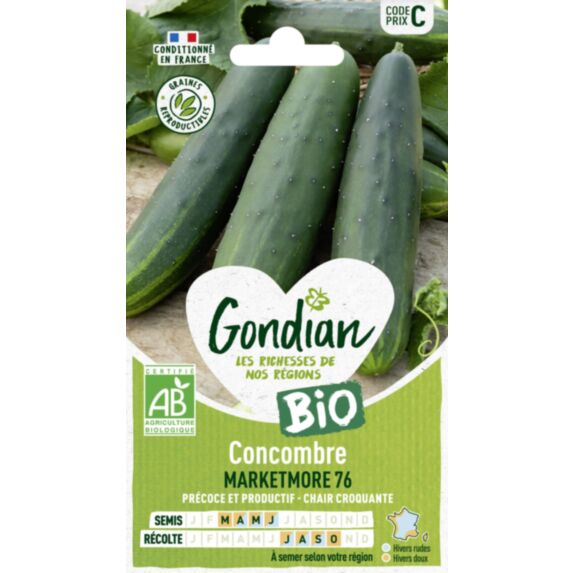 Concombre Marketmore 76 Bio - GONDIAN