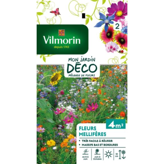 Graines Mélange de Fleurs Mellifères 4m² - VILMORIN