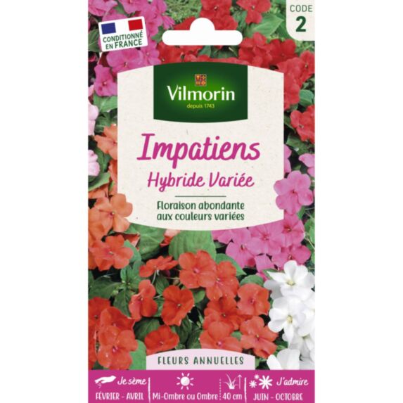 Graines Impatiens Hybride Variée - VILMORIN
