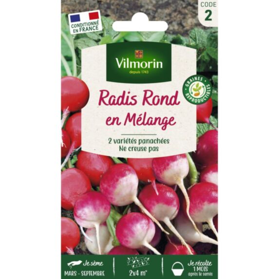 Graines Radis Ronds en Mélange - VILMORIN