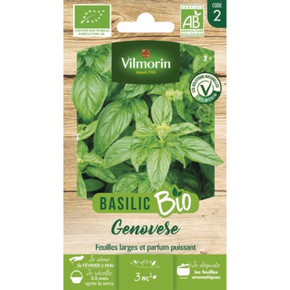 Graines Basilic Genovese Bio - VILMORIN
