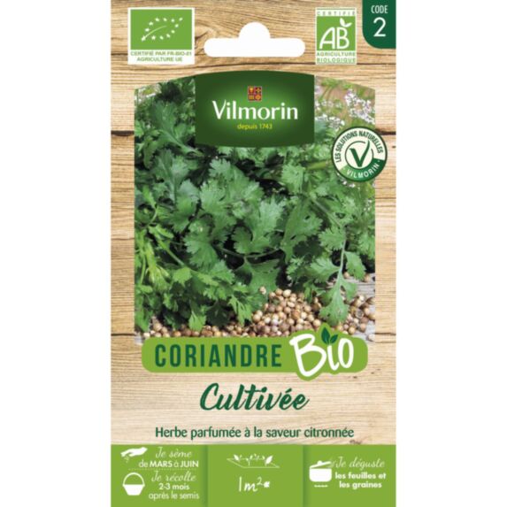 Graines Coriandre Cultivée Bio - VILMORIN