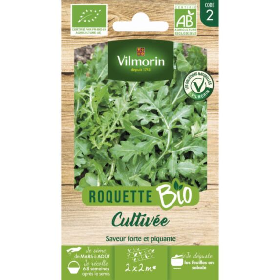 Graines Roquette Cultivée Bio - VILMORIN