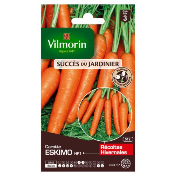 Graines Carotte Eskimo HF1 - VILMORIN