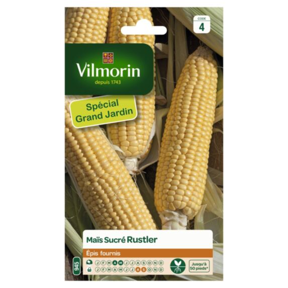 Graines Maïs Sucré Rustler HF1 Grand Format - VILMORIN