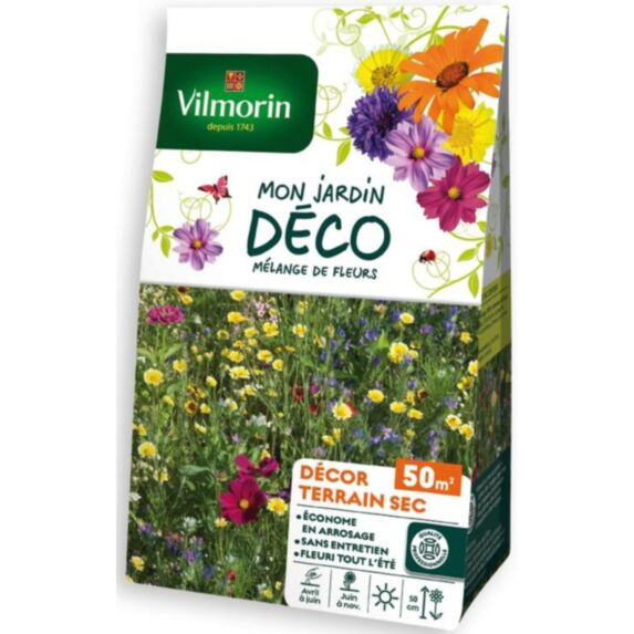 Mélange de Fleurs Terrain sec 50m² - VILMORIN