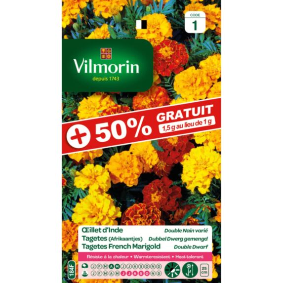 Graines Œillet d'Inde Bonita Varié - VILMORIN