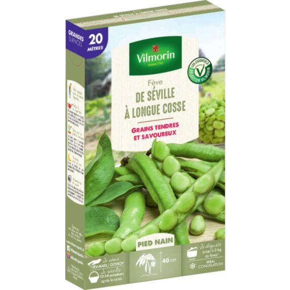 Graines Fève de Séville à Longue Cosse 20m - VILMORIN
