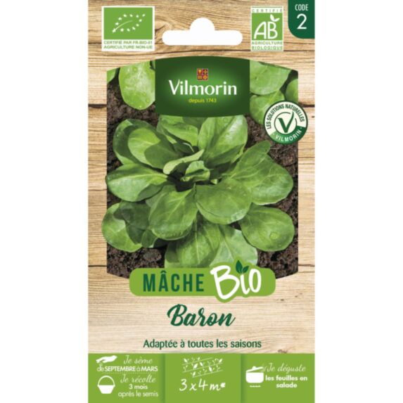 Graines Mâche Baron Bio - VILMORIN