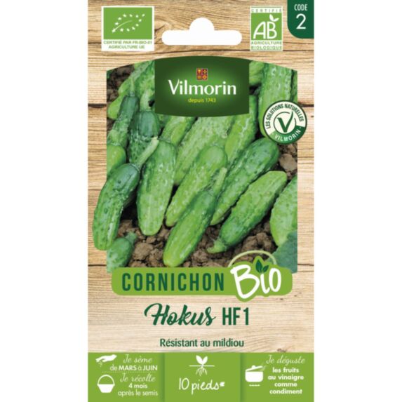 Graines Cornichon Hokus HF1 Bio - VILMORIN