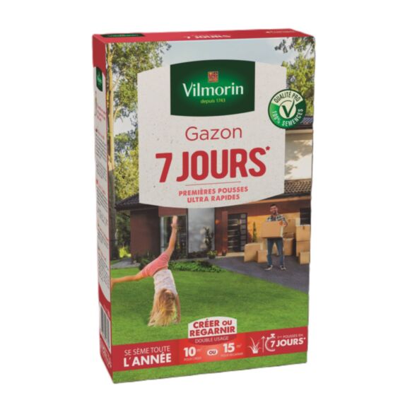 Gazon 7 jours 250gr 10-15m² VILMORIN