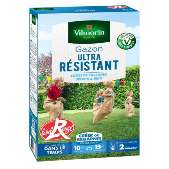 Gazon Ultra Résistant boîte de 250gr 10-15m² VILMORIN