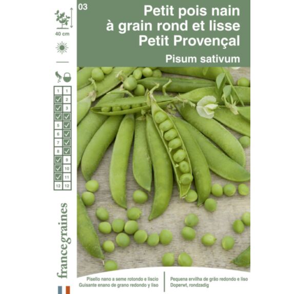Graines Petit Pois Petit Provençal - FRANCE GRAINES