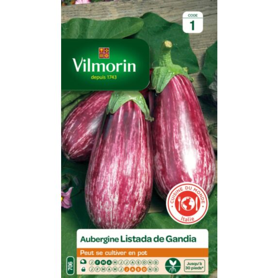 Graines Aubergine Listada de Gandia - VILMORIN