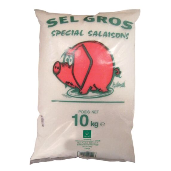 Gros sel spécial salaison sac 10kg - SALAISON PETIT COCHON