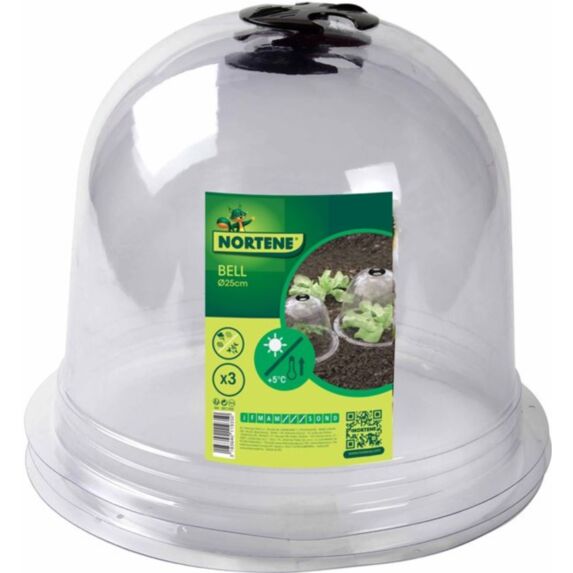 3 cloches transparente PVC Ø0,25m