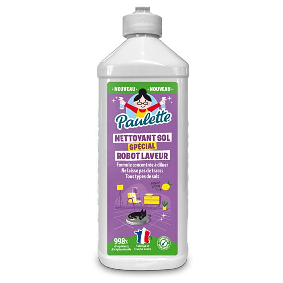 Nettoyant ménager concentré robot laveur citron 500ml ecocert - PAULETTE