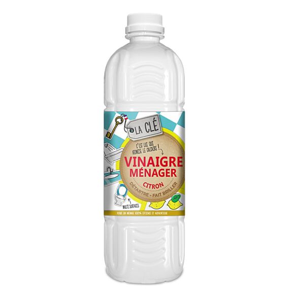 Vinaigre Ménager Citron 1L - LA CLE