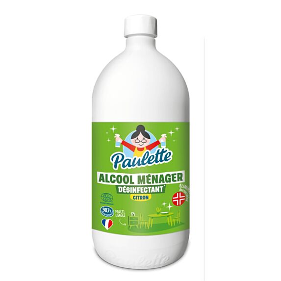 Alcool ménager Citron 1L ecocert - PAULETTE