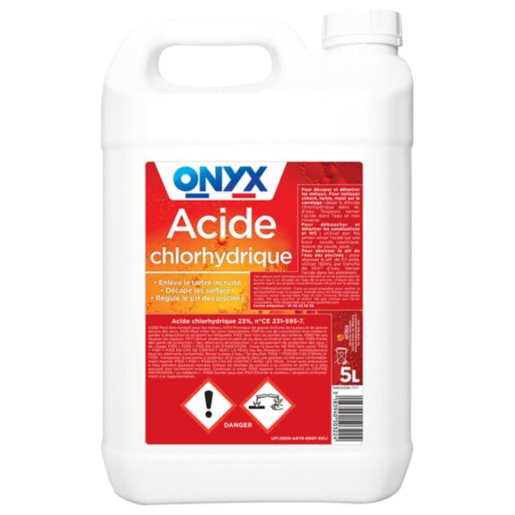 Acide Chlorhydrique 23% 5L - ONYX