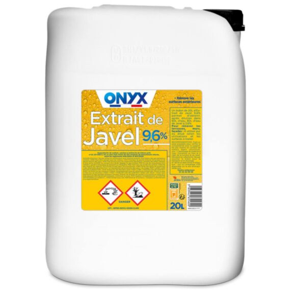 Extrait de Javel 9,6% 20L - ONYX