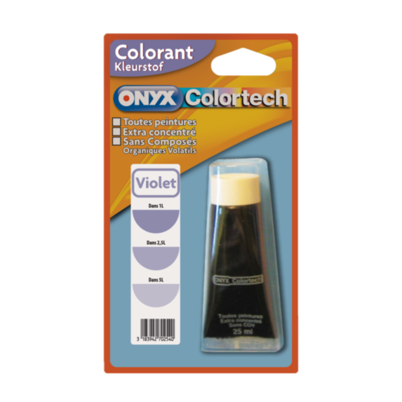 Colorant universel pour peinture Violet 25ml - ONYX COLORTECH