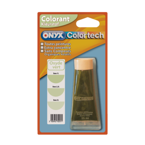 Colorant universel pour peinture Oxyde vert 25ml - ONYX COLORTECH