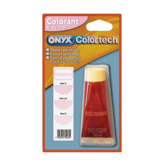 Colorant universel pour peinture Magenta 25ml - ONYX COLORTECH