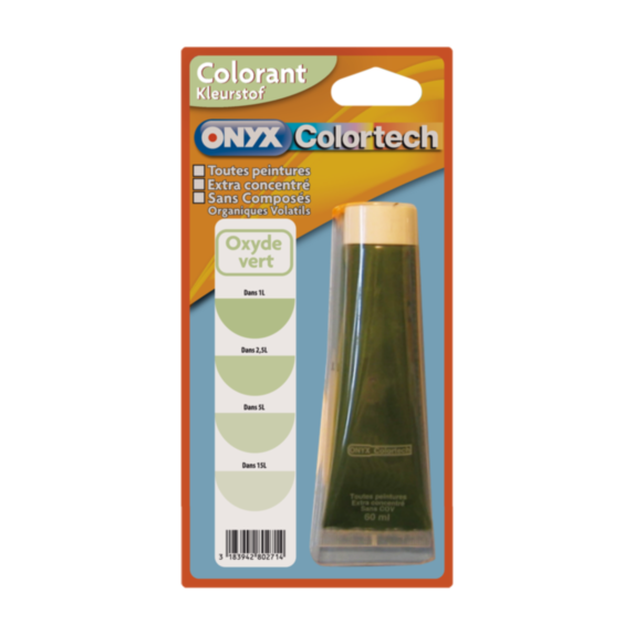 Colorant universel pour peinture Oxyde vert 60ml - ONYX COLORTECH
