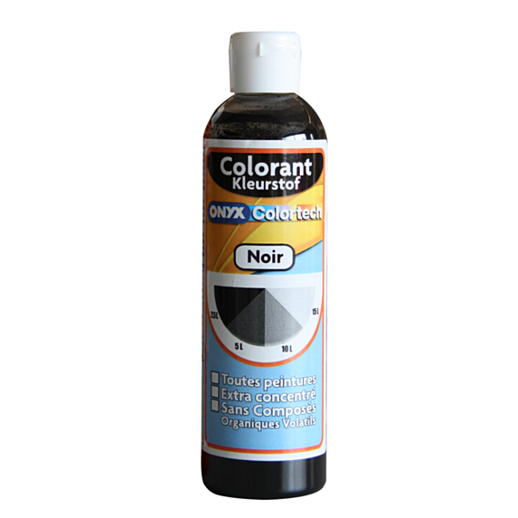 Colorant universel pour peinture Noir 250ml - ONYX COLORTECH