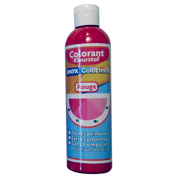 Colorant universel pour peinture Rouge 250ml - ONYX COLORTECH