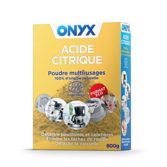 Acide citrique poudre 800g - ONYX
