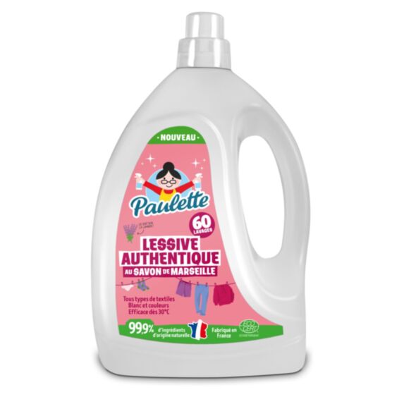 Lessive liquide savon de Marseille lavande 3L ecocert - PAULETTE